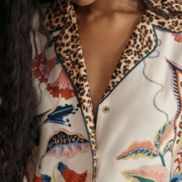 Anthropologie Flannel Buttondown Pajama Top - Picture 4 of 16